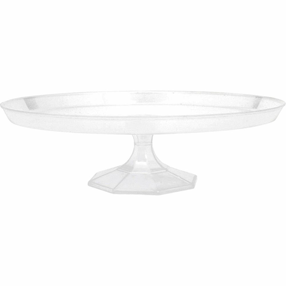 Cake Stands | Clear Round Plastic Cake Stand 33.6Cm Baking & Cake Decorating Cake Stands