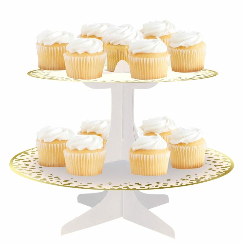 Cake Stands | Gold Confetti Cupcake Stand Baking & Cake Decorating Cake Stands