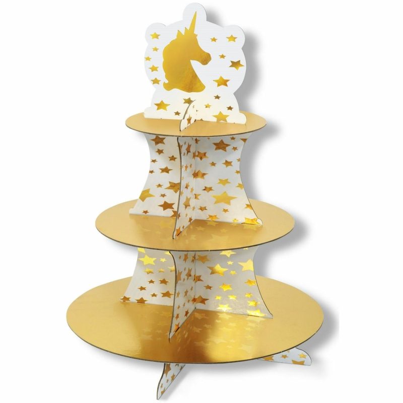 Cake Stands | Gold Unicorn Cupcake Stand Baking & Cake Decorating Cake Stands