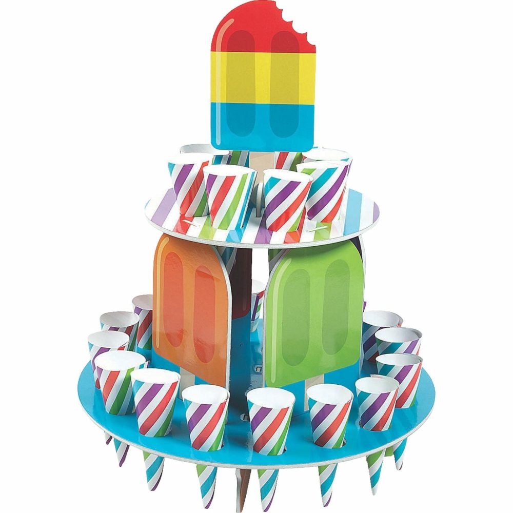 Cake Stands | Ice Pop Party Treat Stand With Cones Baking & Cake Decorating Cake Stands