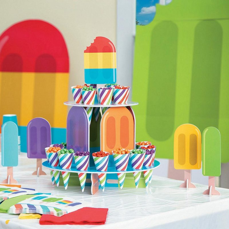 Cake Stands | Ice Pop Party Treat Stand With Cones Baking & Cake Decorating Cake Stands