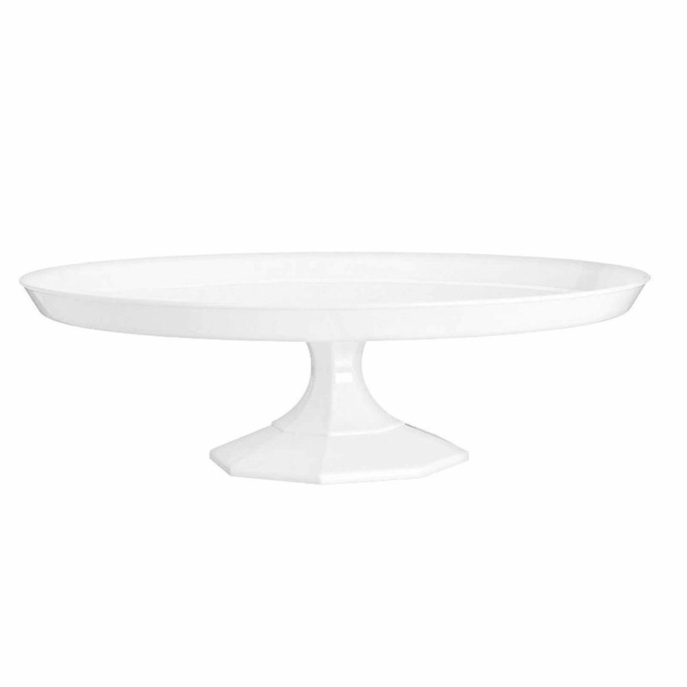 Cake Stands | Medium White Plastic Cake Stand Baking & Cake Decorating Cake Stands