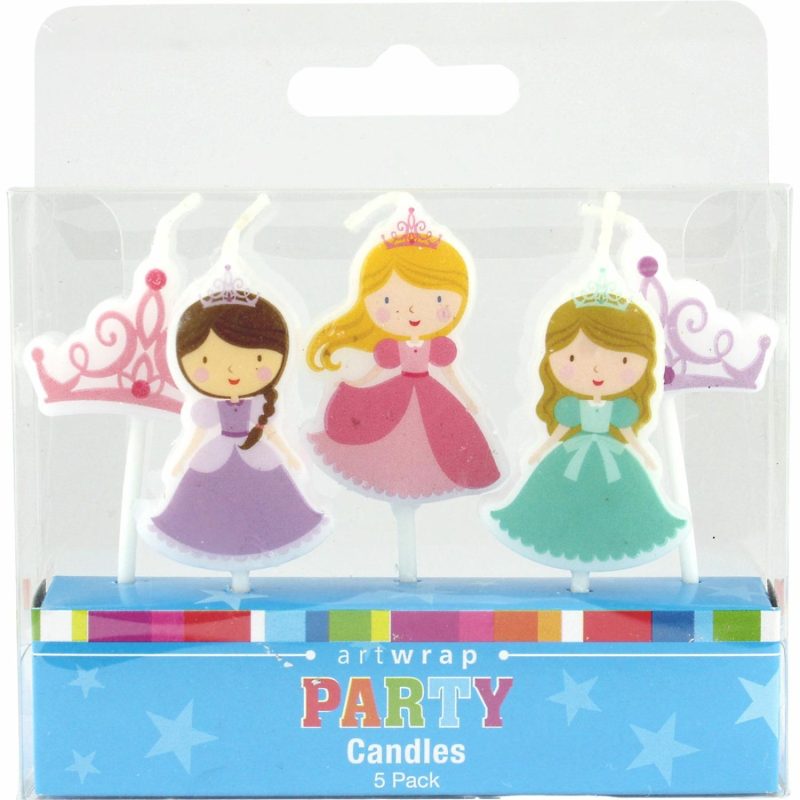 Candles | Princess & Tiara Candles (Set Of 5) Baking & Cake Decorating Candles