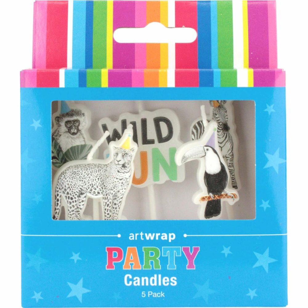 Candles | Wild Jungle Party Candles (Set Of 5) Baking & Cake Decorating Candles