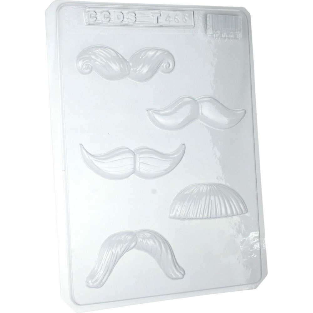 Chocolate Making | Moustache Plastic Chocolate Moulds (1 Sheet) Baking & Cake Decorating Chocolate Making