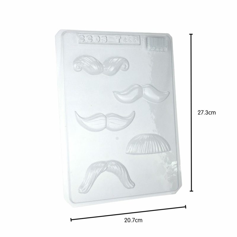 Chocolate Making | Moustache Plastic Chocolate Moulds (1 Sheet) Baking & Cake Decorating Chocolate Making