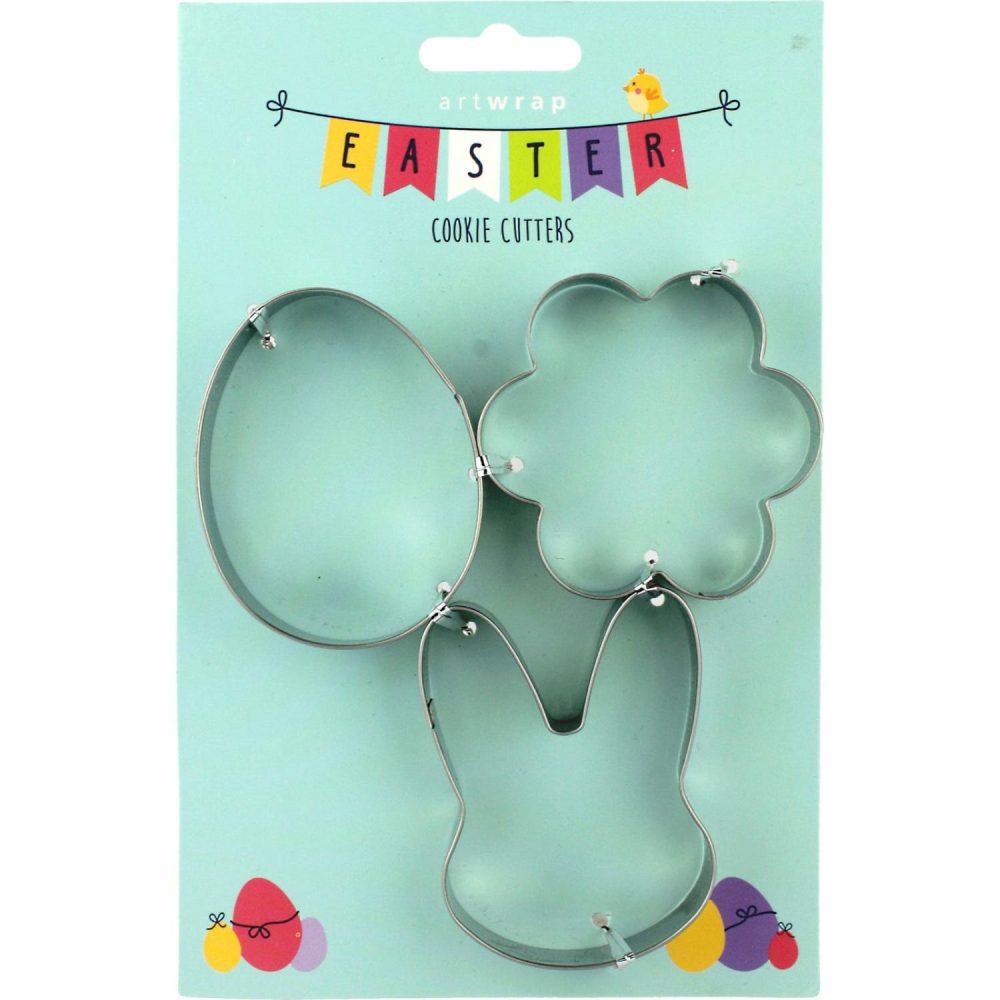 Cookie Cutters | Easter Cookie Cutters (Pack Of 3) Baking & Cake Decorating Cookie Cutters