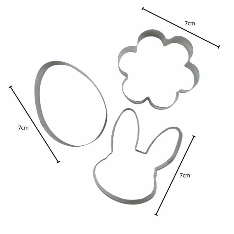 Cookie Cutters | Easter Cookie Cutters (Pack Of 3) Baking & Cake Decorating Cookie Cutters