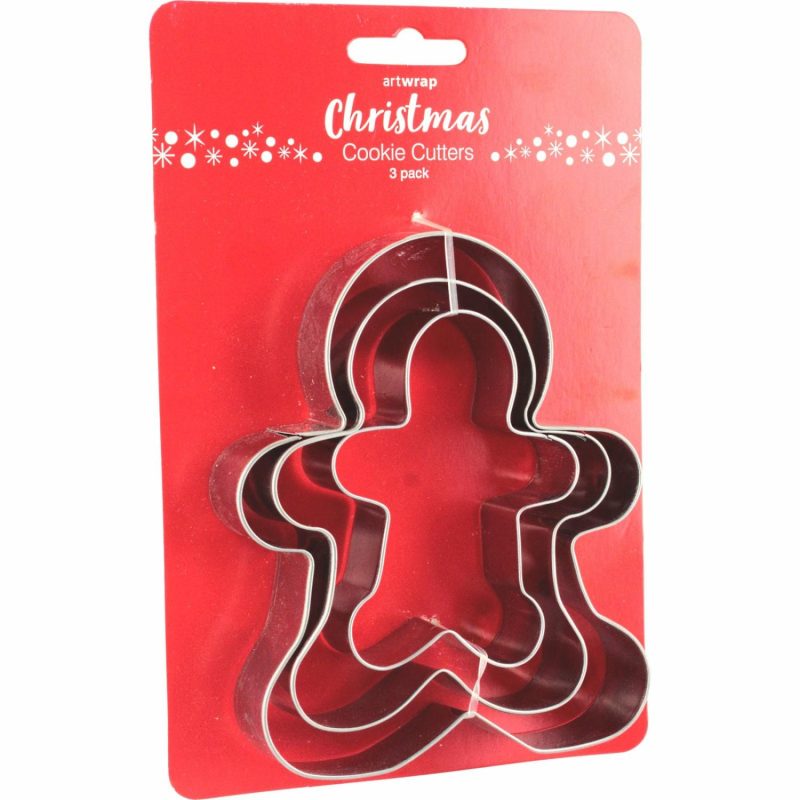 Cookie Cutters | Gingerbread Cookie Cutters (Pack Of 3) Baking & Cake Decorating Cookie Cutters