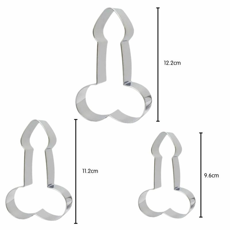 Cookie Cutters | Willie Cookie Cutters (Pack Of 3) Baking & Cake Decorating Cookie Cutters