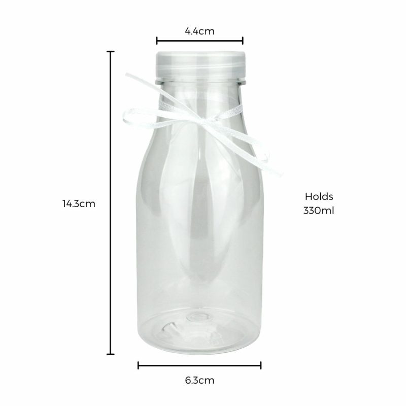 Cups & Glasses | 330Ml Plastic Milk Bottle Catering & Kitchen Cups & Glasses