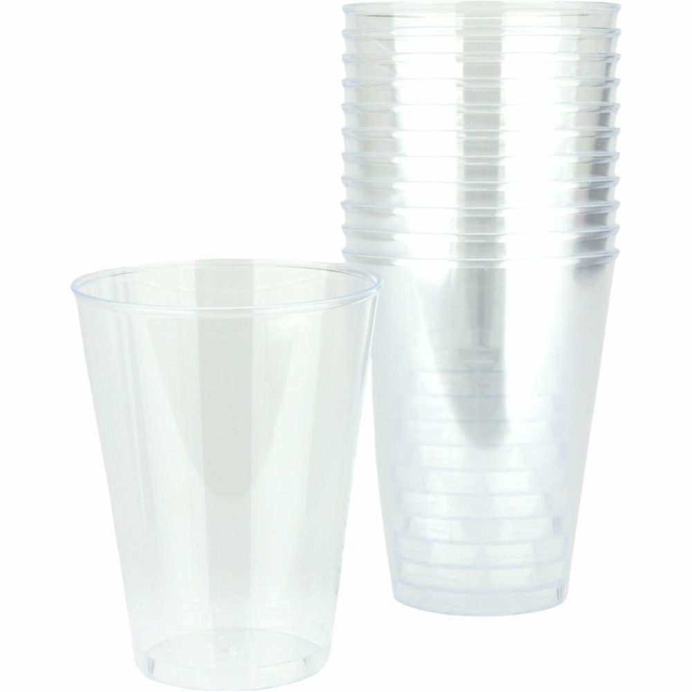 Cups & Glasses | Clear Plastic Reusable Tumbler Glasses 200Ml (Pack Of 12) Catering & Kitchen Cups & Glasses