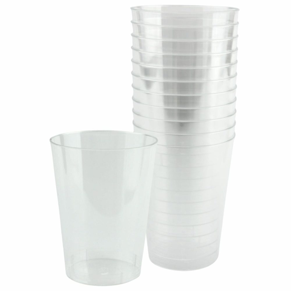 Cups & Glasses | Clear Plastic Reusable Tumbler Glasses 300Ml (Pack Of 12) Catering & Kitchen Cups & Glasses