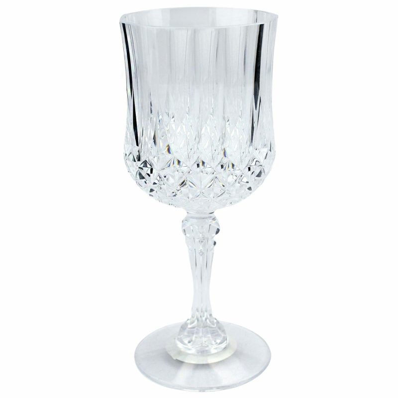 Cups & Glasses | Crystal Look Clear Acrylic Wine Glass 240Ml Catering & Kitchen Cups & Glasses