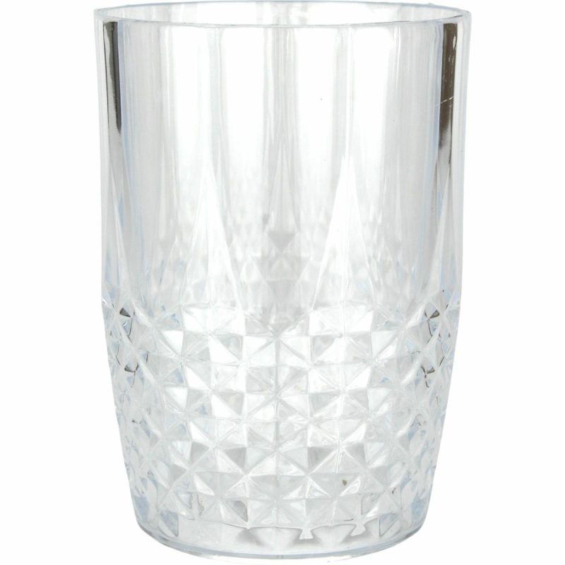 Cups & Glasses | Crystal Style Deco Clear Plastic Tumbler Glass 400Ml Catering & Kitchen Cups & Glasses