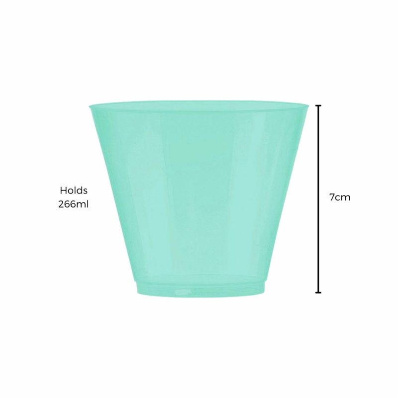 Cups & Glasses | Mint Green Plastic Tumbler Cups (Pack Of 72) Catering & Kitchen Cups & Glasses