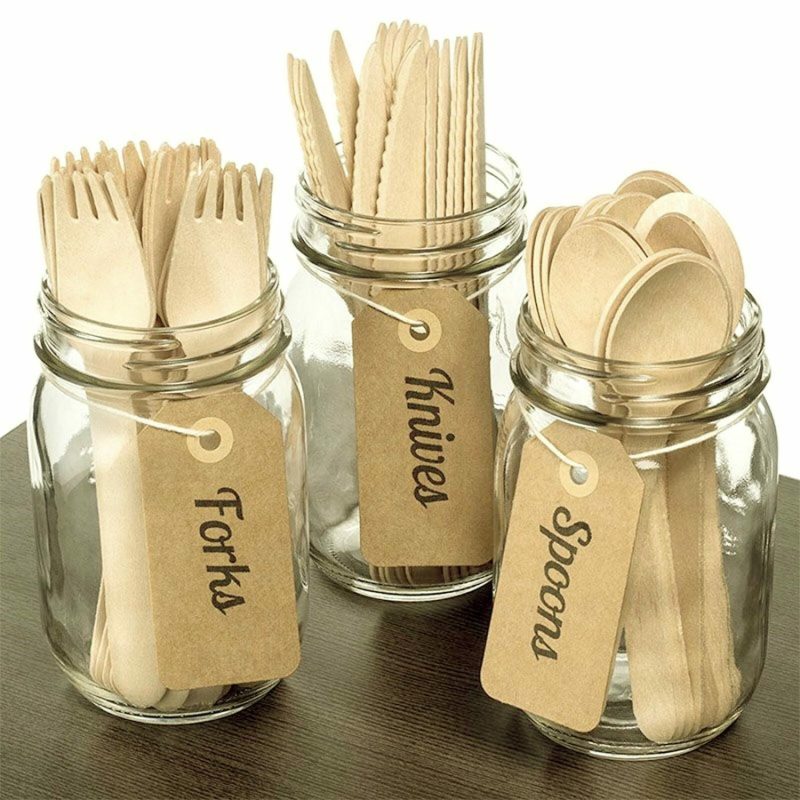 Cutlery & Utensils | Boxed Eco Wooden Cutlery Set (360 Pieces) Catering & Kitchen Cutlery & Utensils