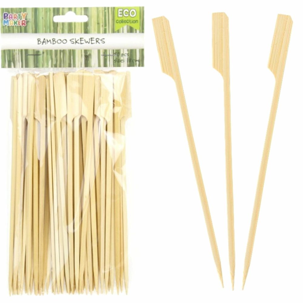 Cutlery & Utensils | Eco Bamboo Paddle Skewers 18Cm (Pack Of 50) Catering & Kitchen Cutlery & Utensils