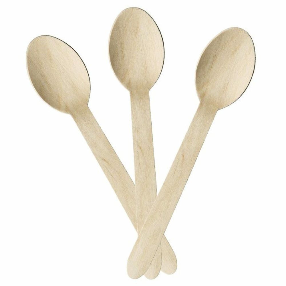 Cutlery & Utensils | Eco Wooden Spoons (Bulk Pack Of 100) Catering & Kitchen Cutlery & Utensils