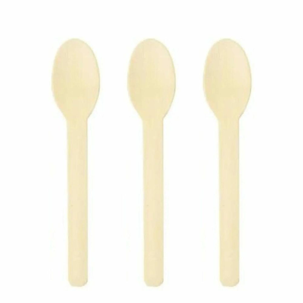 Cutlery & Utensils | Eco Wooden Spoons (Bulk Pack Of 100) Catering & Kitchen Cutlery & Utensils