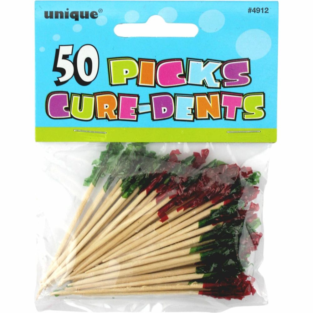 Cutlery & Utensils | Frilled Toothpicks (Pack Of 50) Catering & Kitchen Cutlery & Utensils