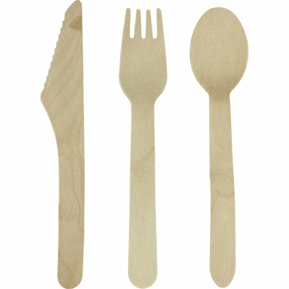 Cutlery & Utensils | Wooden Cutlery Set (Pack Of 18) Catering & Kitchen Cutlery & Utensils