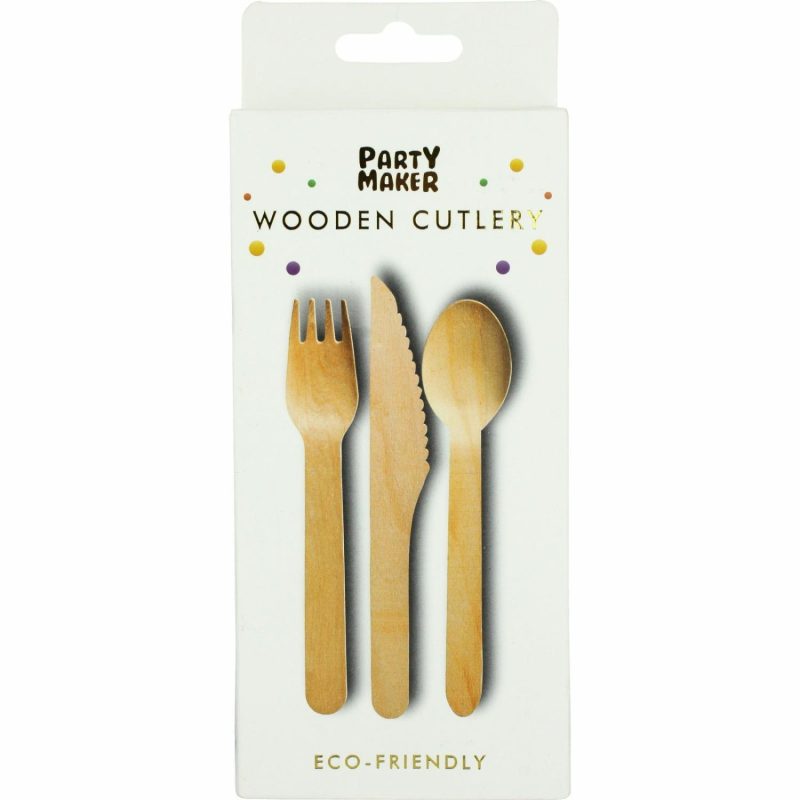 Cutlery & Utensils | Wooden Cutlery Set (Pack Of 18) Catering & Kitchen Cutlery & Utensils