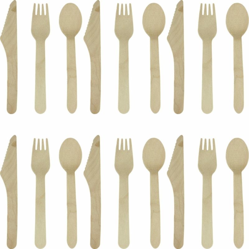 Cutlery & Utensils | Wooden Cutlery Set (Pack Of 18) Catering & Kitchen Cutlery & Utensils