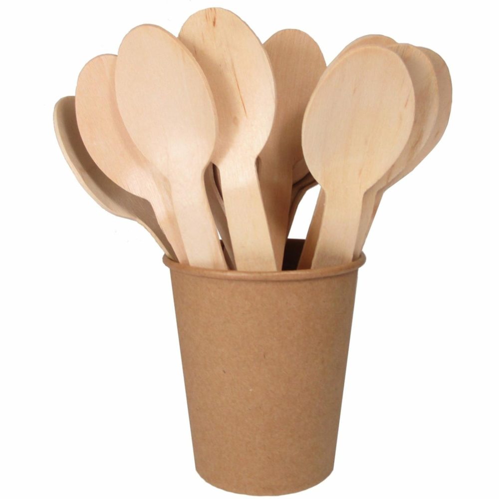 Cutlery & Utensils | Wooden Spoons (Pack Of 25) Catering & Kitchen Cutlery & Utensils