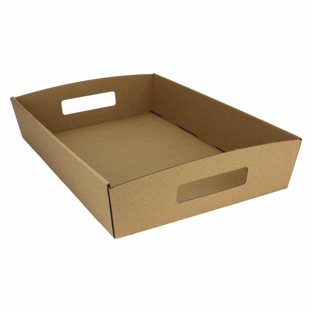 Dessert & Grazing Tables | Cardboard Grazing Tray With Handles 35.9Cm X 25Cm X 8Cm Decor Dessert & Grazing Tables