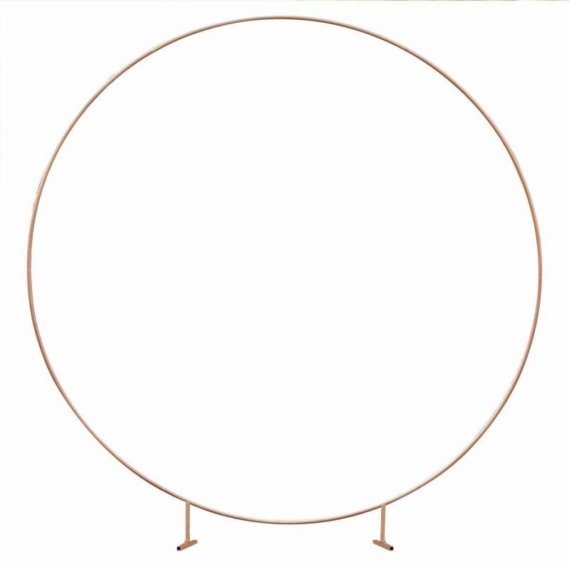 Displays & Stands | Ginger Ray Botanical Wedding Round Copper Backdrop Frame (2M) Decor Displays & Stands