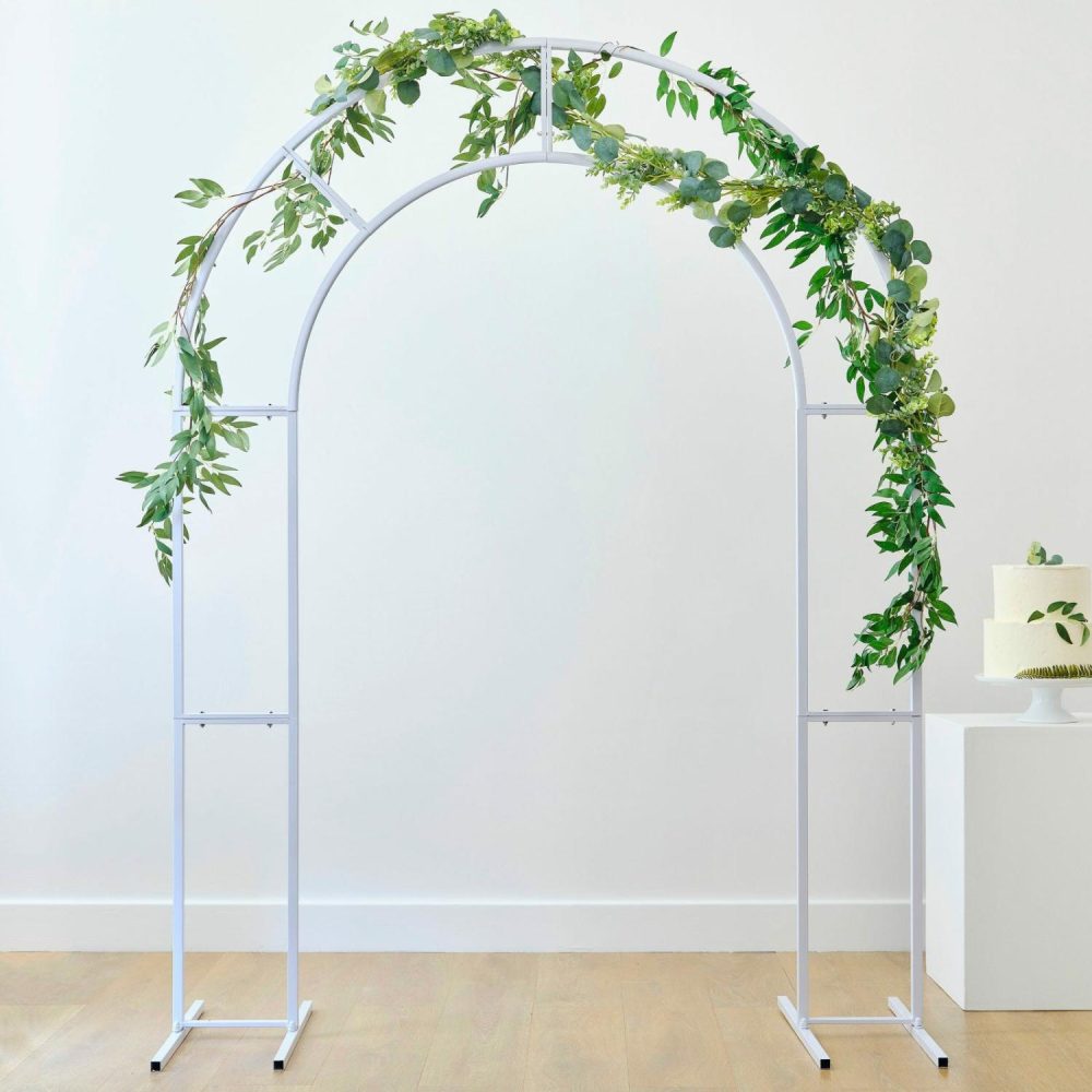 Displays & Stands | Ginger Ray Botanical Wedding White Arch Frame (2M) Decor Displays & Stands