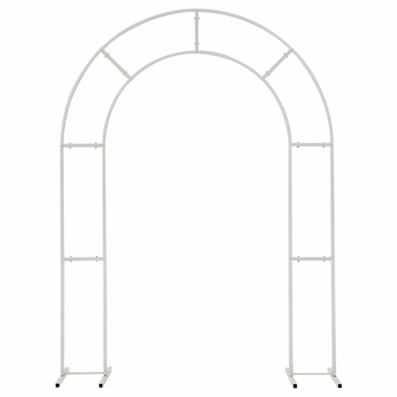 Displays & Stands | Ginger Ray Botanical Wedding White Arch Frame (2M) Decor Displays & Stands