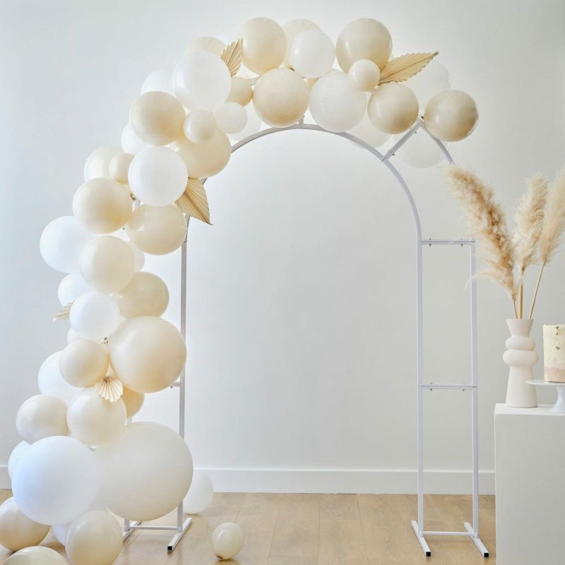 Displays & Stands | Ginger Ray Botanical Wedding White Arch Frame (2M) Decor Displays & Stands