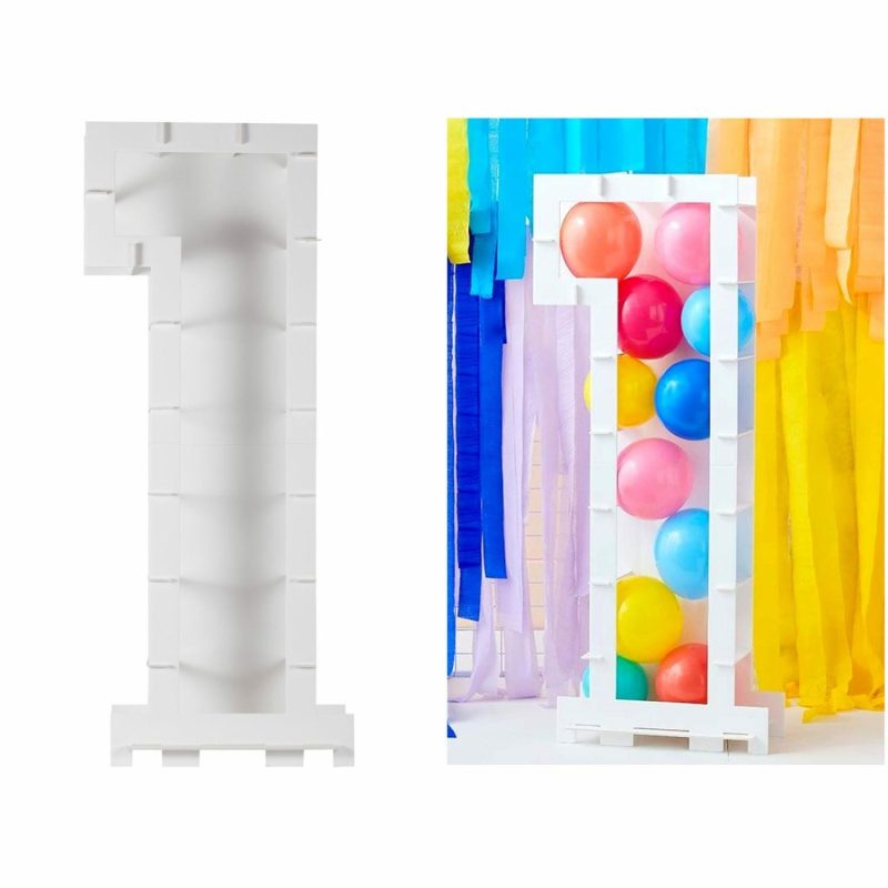 Displays & Stands | Ginger Ray Number 1 Balloon Mosaic Frame (85Cm) Decor Displays & Stands