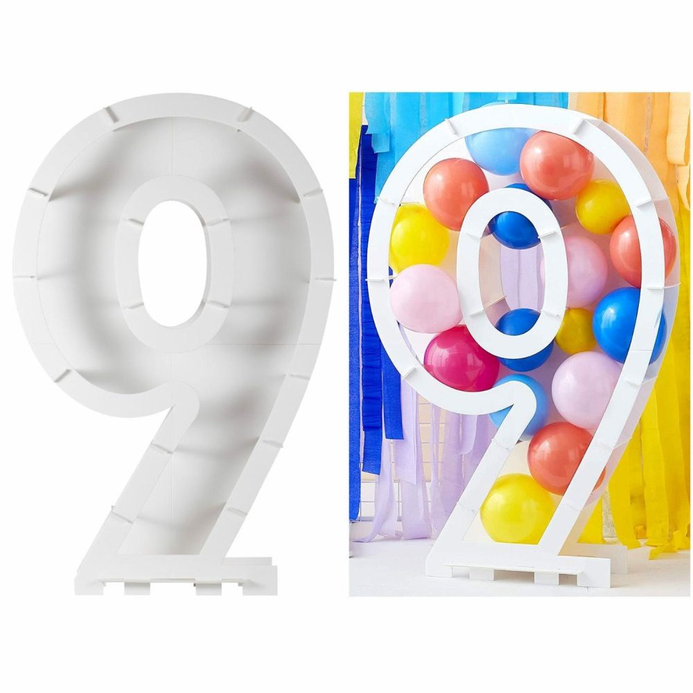 Displays & Stands | Ginger Ray Number 9 Balloon Mosaic Frame (85Cm) Decor Displays & Stands