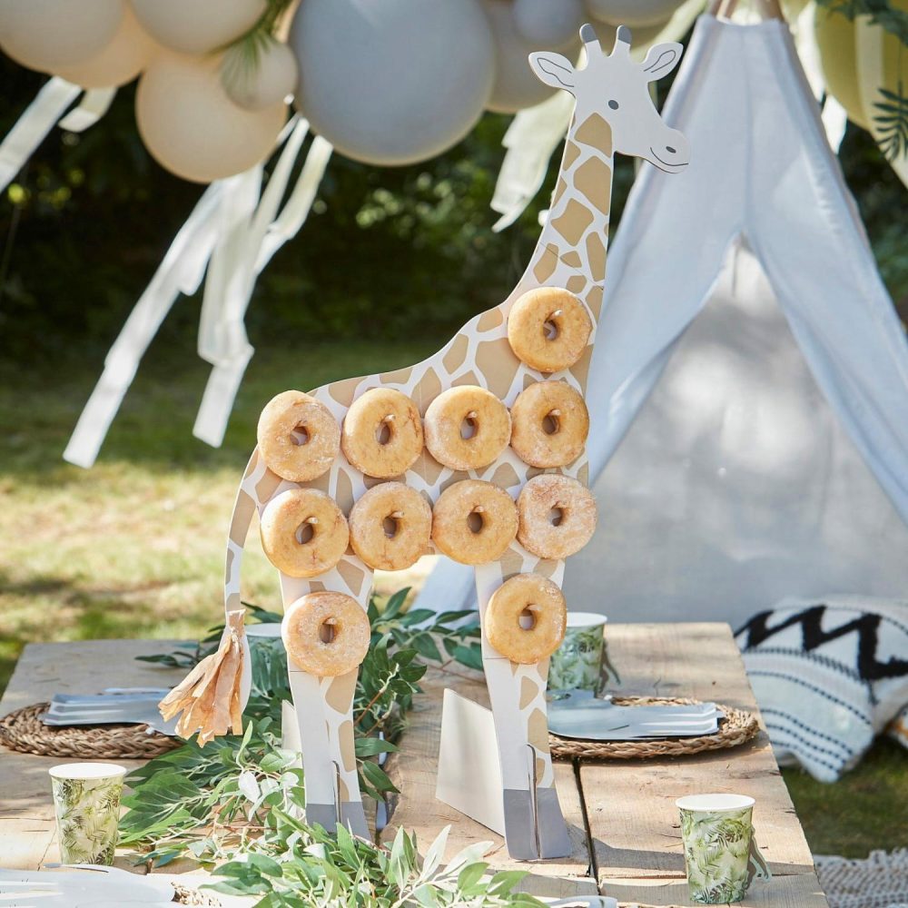 Displays & Stands | Ginger Ray Wild Jungle Giraffe Donut Stand Decor Displays & Stands