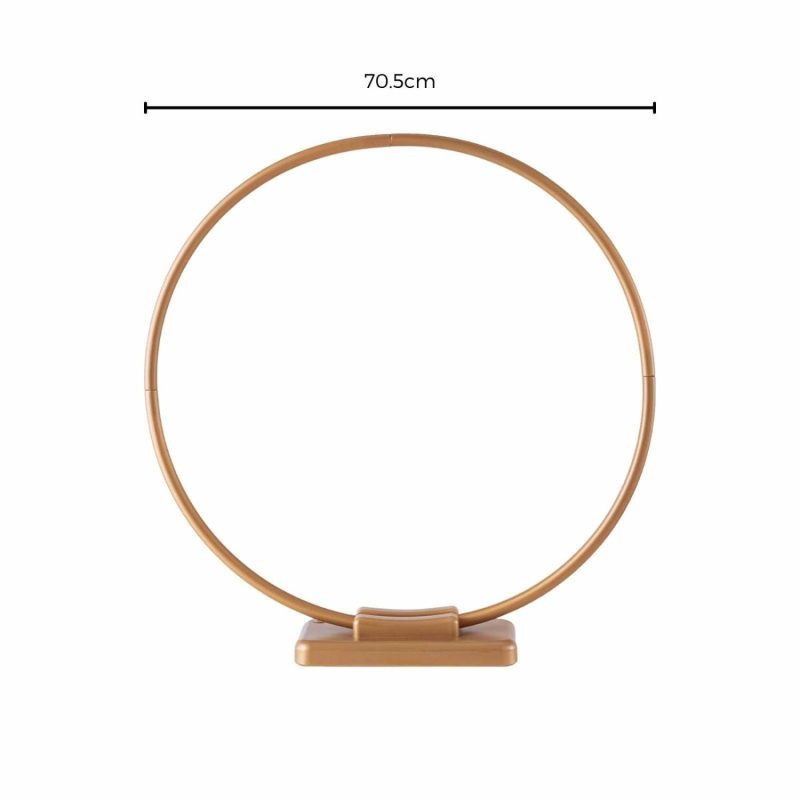 Displays & Stands | Gold Plastic Balloon Hoop (70Cm) Decor Displays & Stands