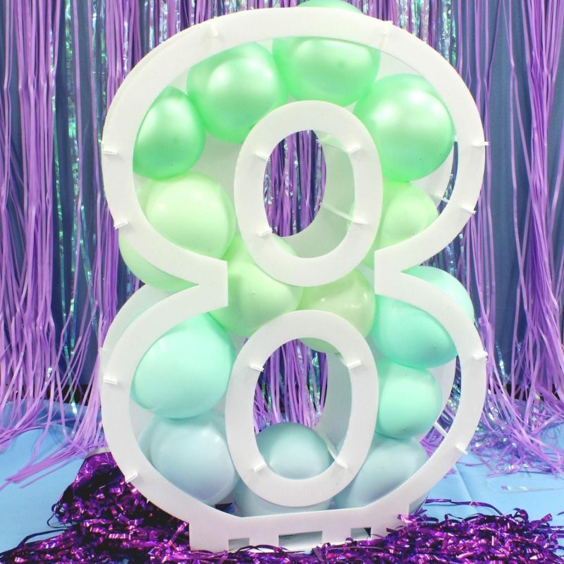 Displays & Stands | Number 8 Balloon Mosaic Frame (80Cm) Decor Displays & Stands