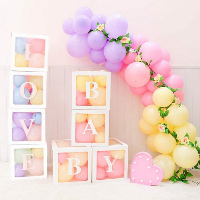 Displays & Stands | White Balloon Box (30Cm) Decor Displays & Stands