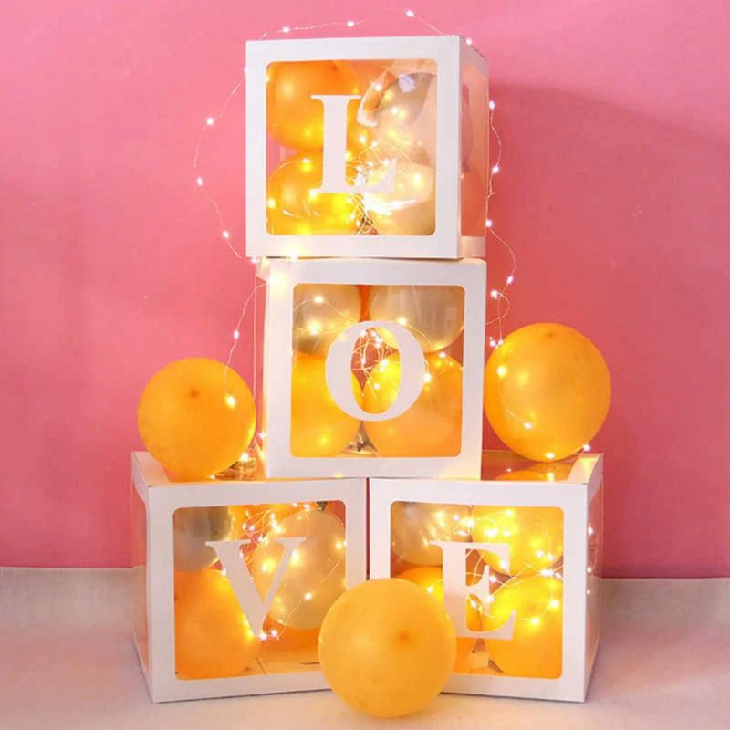 Displays & Stands | White Balloon Box (30Cm) Decor Displays & Stands