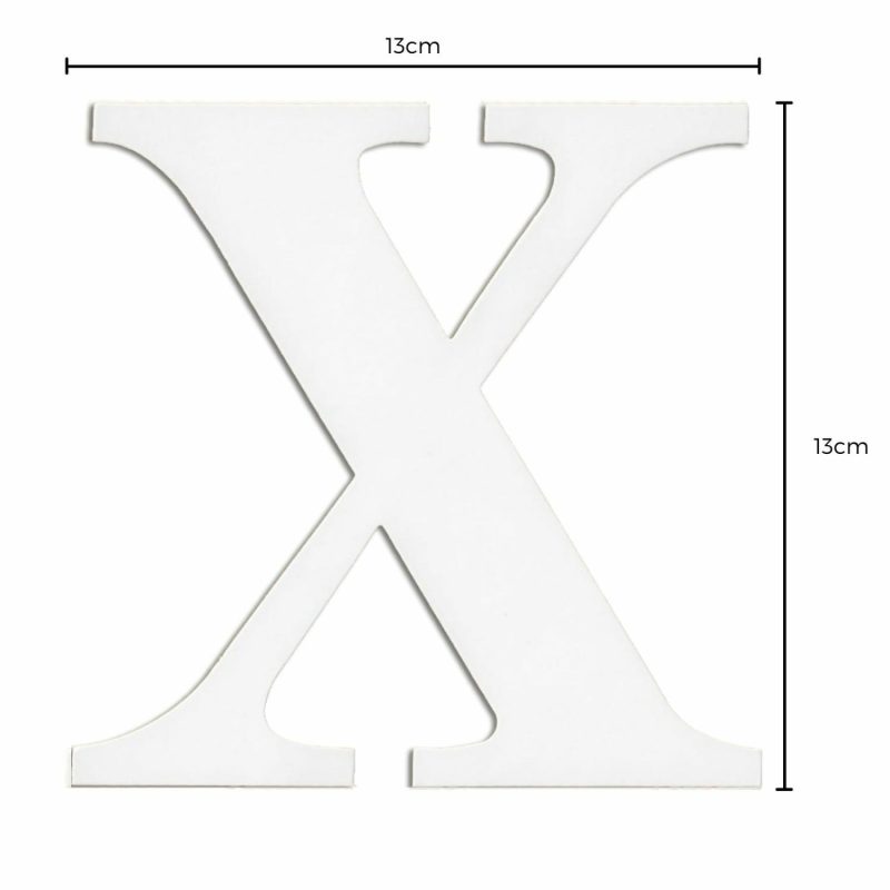 Displays & Stands | White Cardboard Letter X (Pack Of 2) Decor Displays & Stands