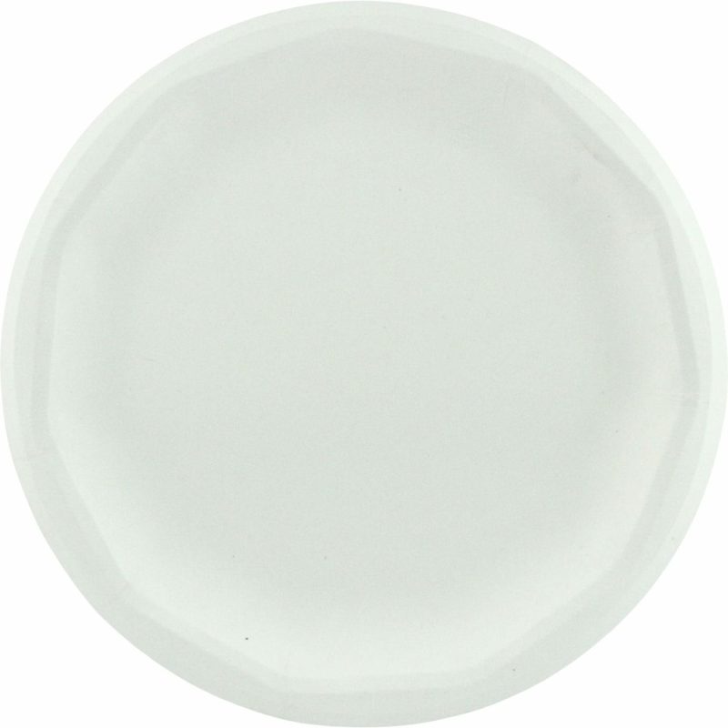 Eco-Friendly Partyware | Eco White Sugar Cane Large Plates 23Cm (Pack Of 50) Decor Eco-Friendly Partyware