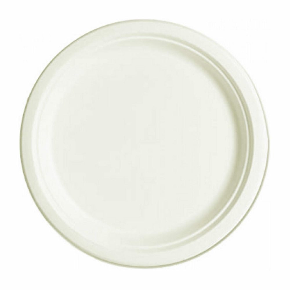 Eco-Friendly Partyware | White Sugar Cane Small Plates 18Cm (Pack Of 10) Decor Eco-Friendly Partyware