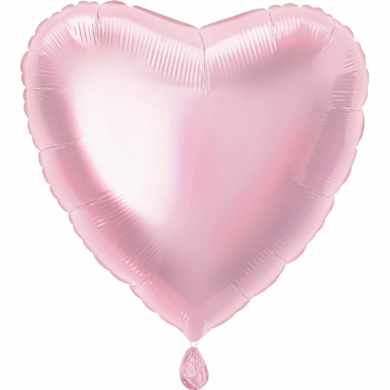 Foil Balloons | Heart Shaped Light Pink Foil Balloon 45Cm Balloons Foil Balloons