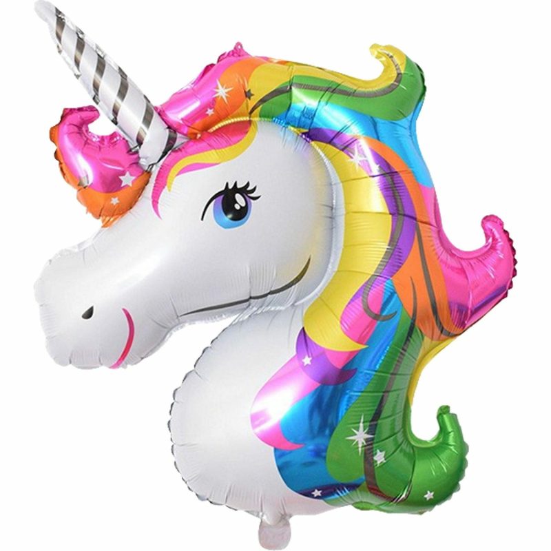 Foil Balloons | Rainbow Unicorn Supershape Jumbo Helium 112Cm Balloon Balloons Foil Balloons