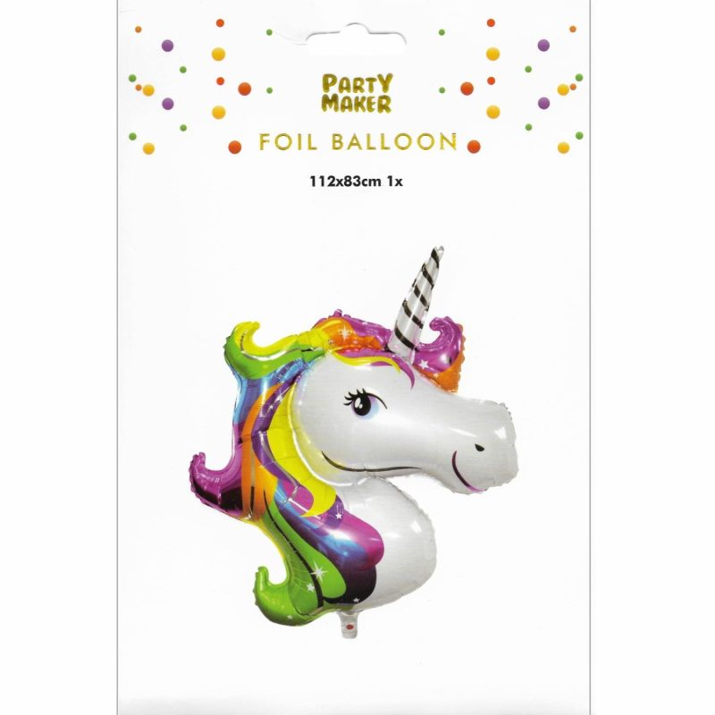 Foil Balloons | Rainbow Unicorn Supershape Jumbo Helium 112Cm Balloon Balloons Foil Balloons