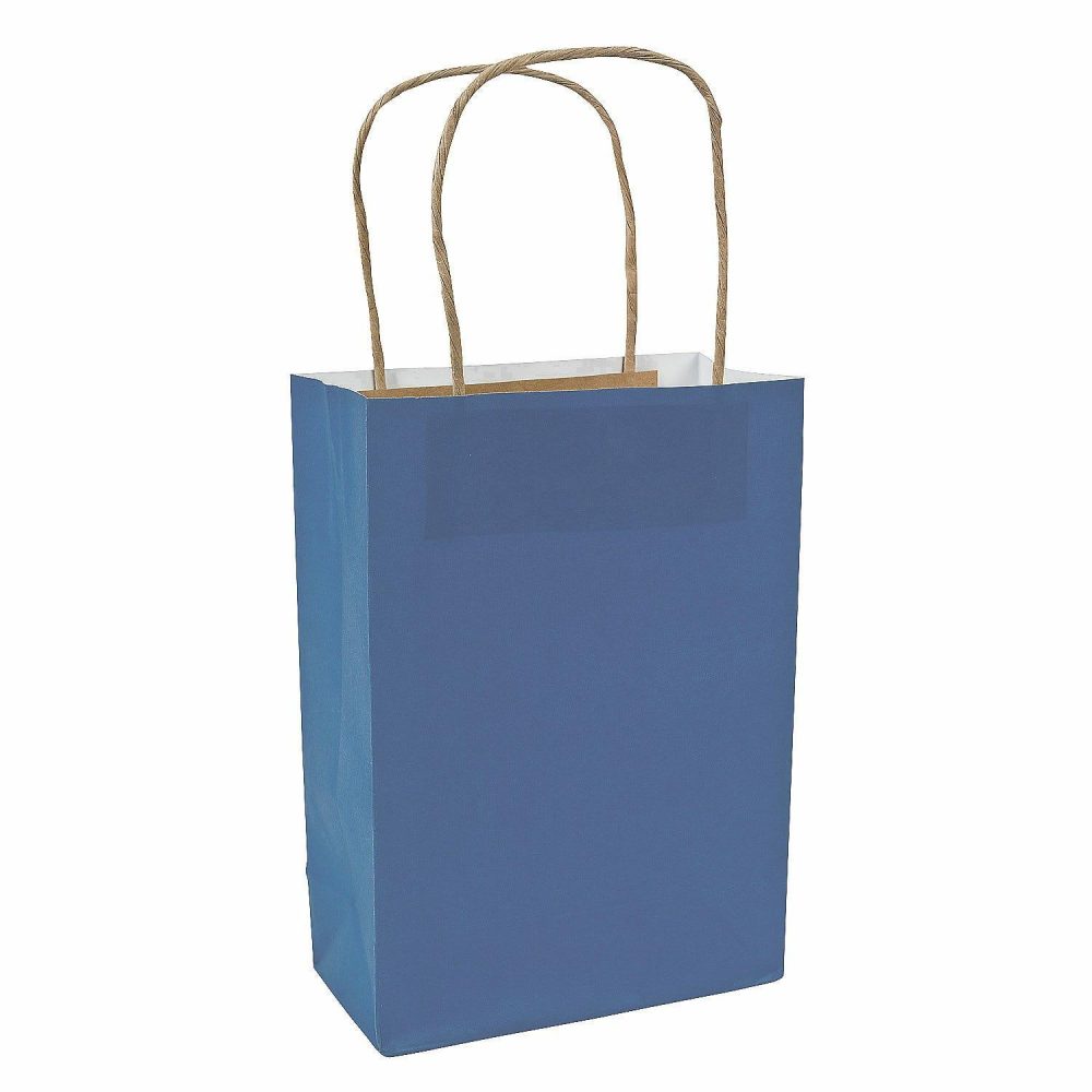 Gift Bags | Blue Paper Gift Bags (Pack Of 12) Gift Bags Gift Bags