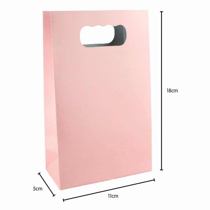 Gift Bags | Light Pink Paper Gift Bags 18Cm (Pack Of 6) Gift Bags Gift Bags