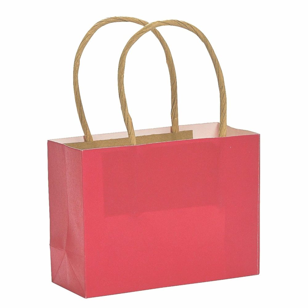 Gift Bags | Red Small Paper Gift Bags (Pack Of 12) Gift Bags Gift Bags